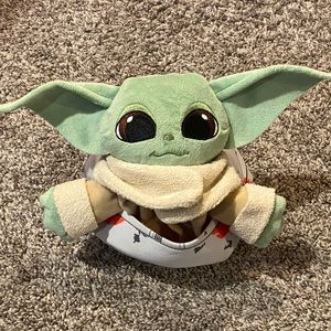 Mandalorian Baby Grogu, 2 in 1 stuffed animal/puppet